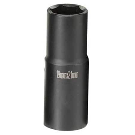 Light House Beauty 50in. Drive Extra Thin Wall in.Flipin. Impact Socket - 19mm x 21mm LI3538737